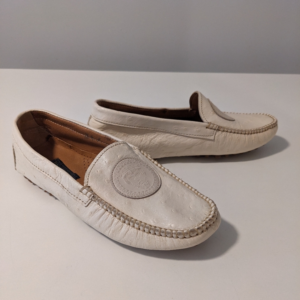 Vintage Versace Instante Leather Driving Loafers